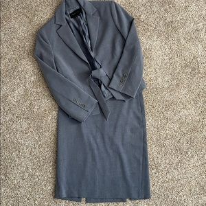 BCBG Maxazria Two Piece Grey Skirt Suit XS